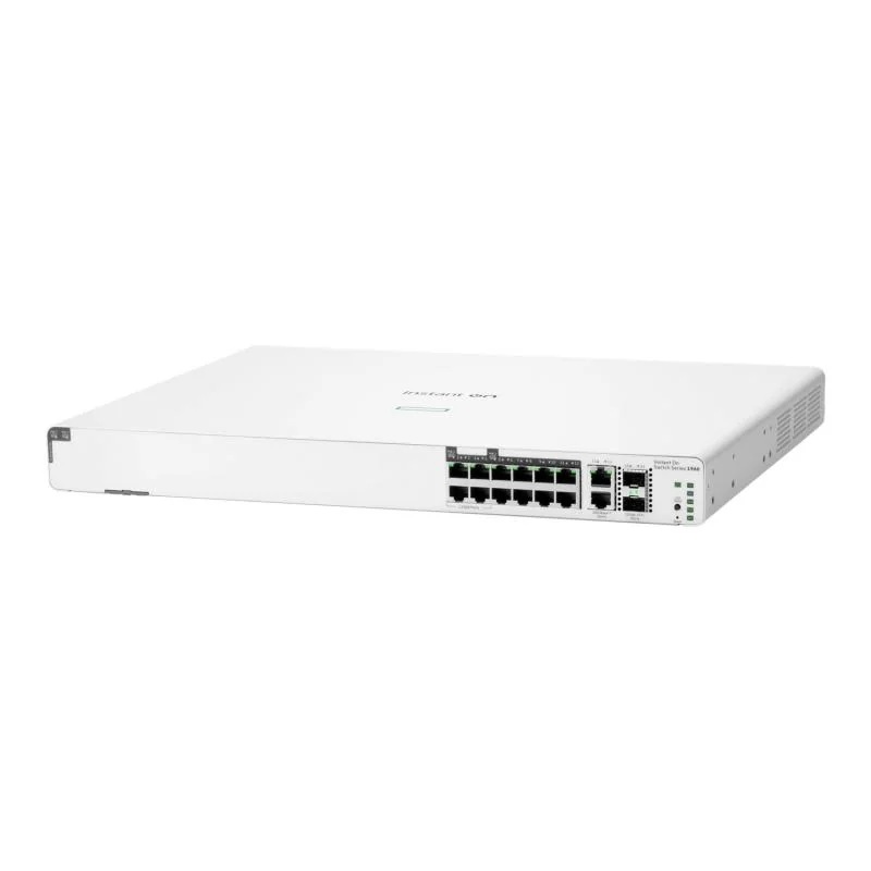 HPE Networking Instant On Switch 8p Gigabit CL4 4p SR2.5G CL6 PoE 2p 10GBT 2p SFP+ 480W 1960