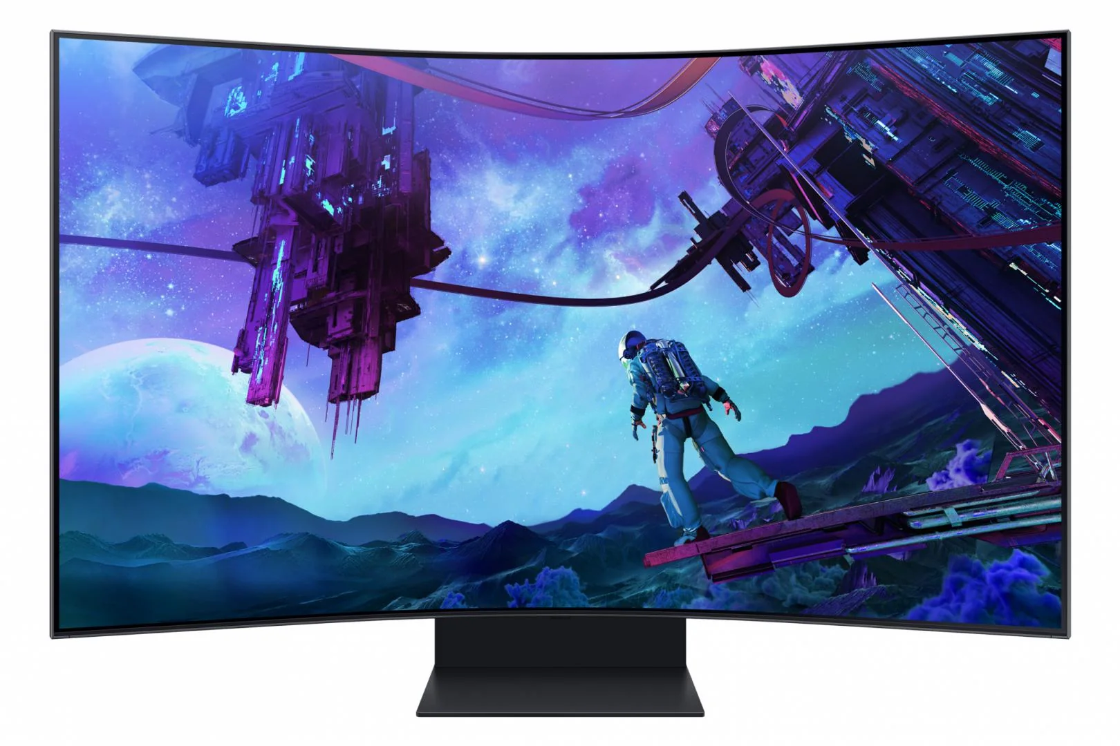 Monitor Samsung 55" LS55CG970NUXDU, Curvature: 1000R, Diagonal (inch): 55, Diagonal (cm): 139.7, Aspect ratio: 16:9, Panel: VA, Resolution: 3840x2160, Refresh Rate: 165Hz, Response time GtG: 1ms, Brightness (max): 600 cd/m², Viewing angle: 178°/178°,