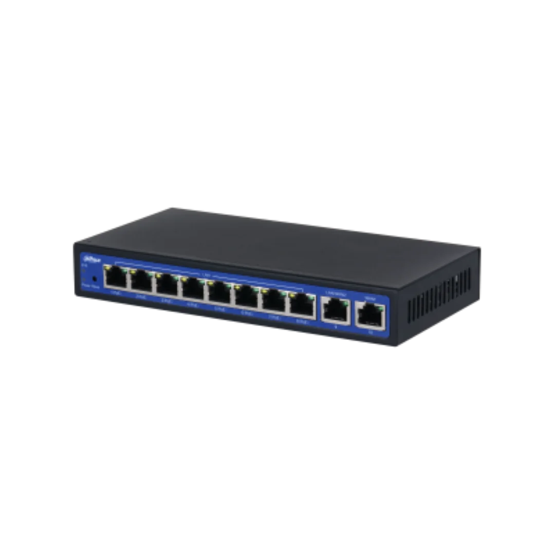 DAHUA WIRELESS ACCESS CONTROLLER DH-EAC10-P, Sursa POE 64W, Interfata: 10 x 10/100/1000 Mbps, WAN 1 × 1000 Mbps, IP20, Standarde retea: 802.11n;802.11b;802.11ax;802.11a;802.11g;802.11ac, Procesor 880 MHz Dual core, IPv4 Forwarding 1 Gbps.