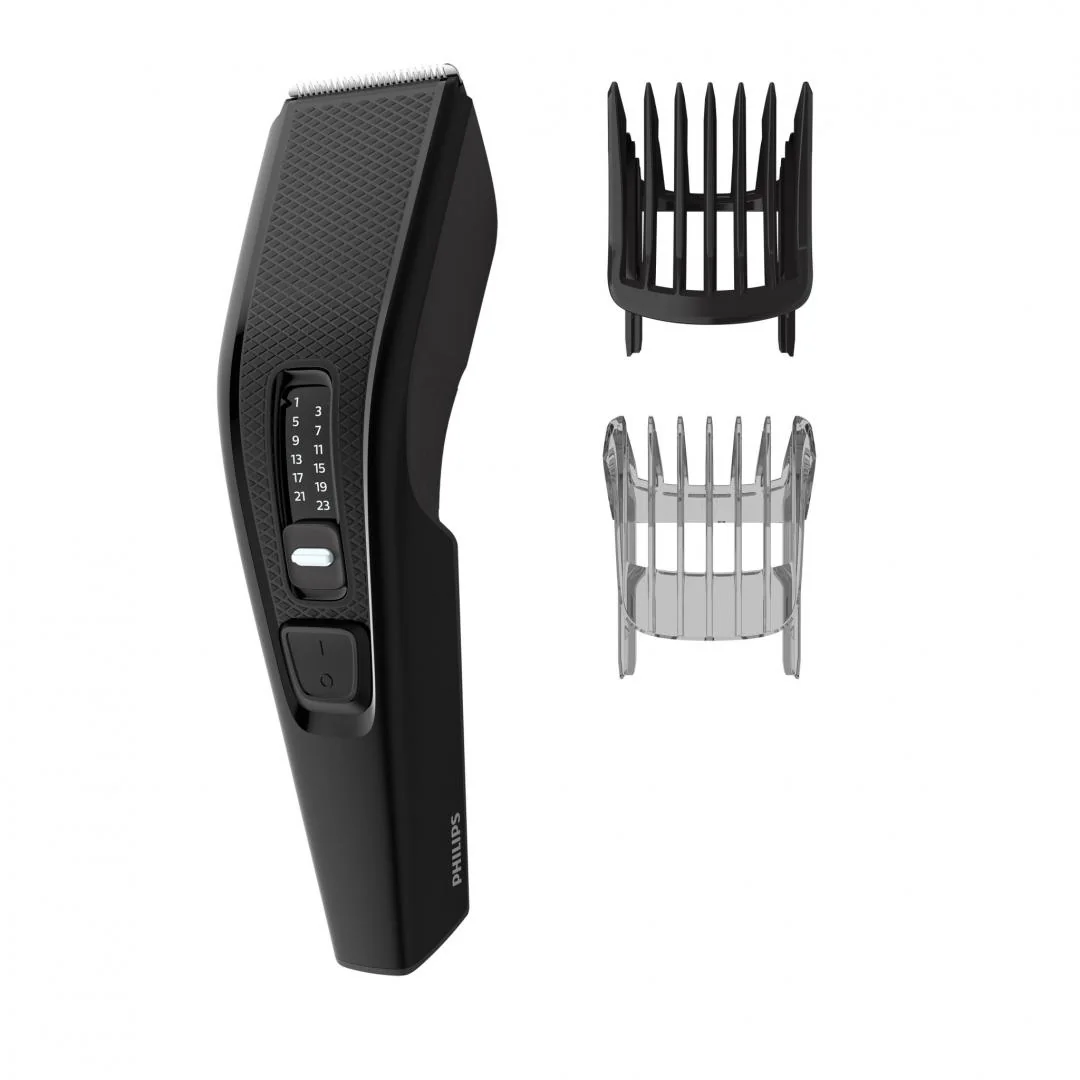 Aparat de tuns PHILIPS HC3510/15, Pieptene ajustabil, 0.5-23mm, 13 trepte, Cu fir, Negru, L x A x I (mm) 70x140x224