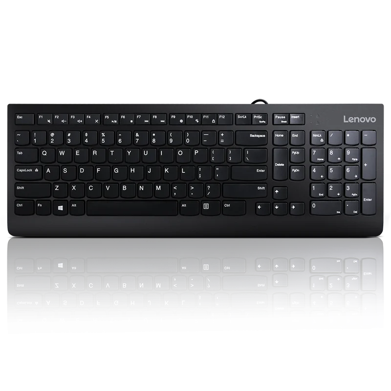 Lenovo 300 USB Keyboard - US English, Tip: Standard, Interfata tastatura: USB, Tehnologie: cu fir, Tastatura iluminata: Nu, Culoare: Negru, Dimensiune: 424 x 146 x 20 mm, Greutate: 76g, Garantie: 1 an