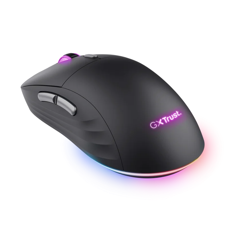 Mouse Trust GXT980 REDEX wireless, USB 2.0, rezolutie maxima 10000 DPI, 6 butoane, iluminare full RGB , negru