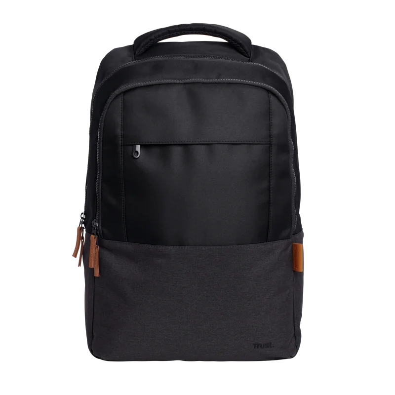 Rucsac laptop Trust Lisboa pentru laptop-uri cu diagonala de 16", material POM, RPET Polyester, RPET twill polyester, volum 23 L, negru