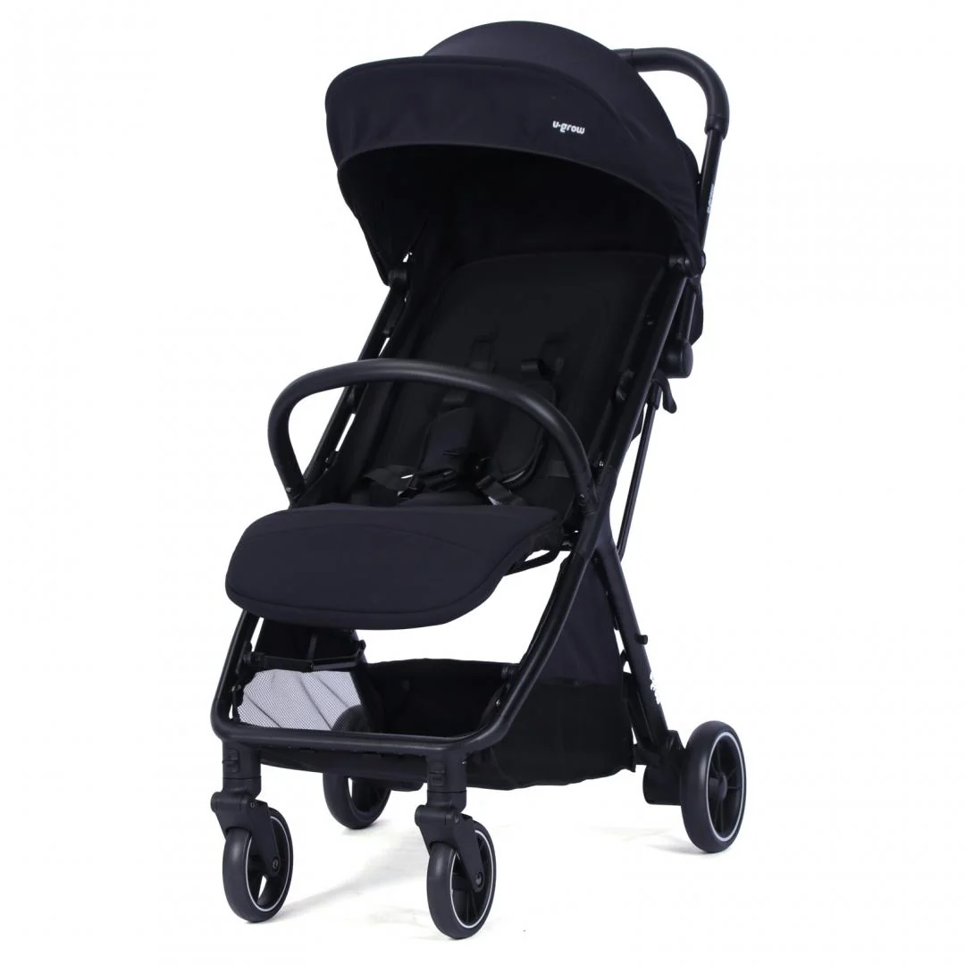 Carucior sport U-Grow autofold, 0-48 luni, negru U-Grow