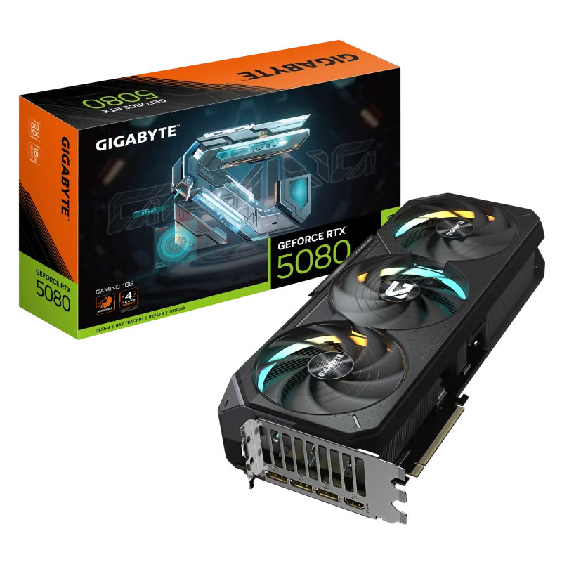 Placa video Gigabyte GEFORCE RTX 5080 GAMING  16G GDDR7