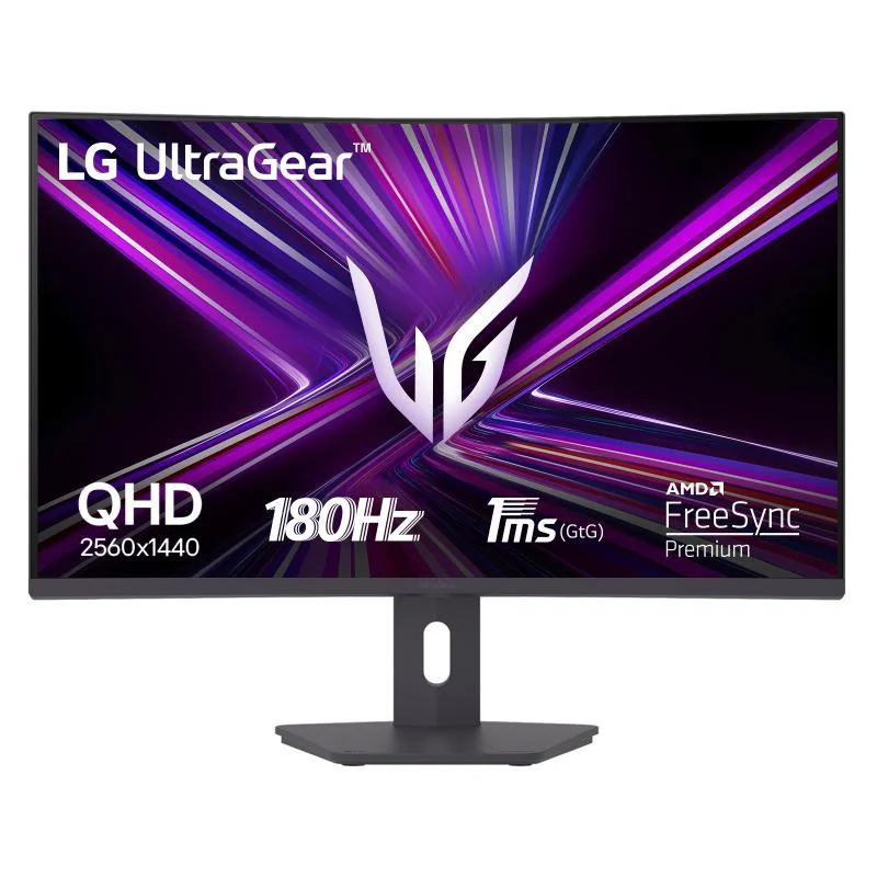 Monitor LG 31.5" 32G600A-B.AEUQ, Curvature: 1000R, Diagonal (inch): 31.5, Diagonal (cm): 80, Aspect ratio: 16:9, Panel: VA, Resolution: 2560x1440, Refresh Rate: 180Hz, Response time GtG: 1ms, Brightness (max): 300 cd/m², Contrast (static) : 3000:1,