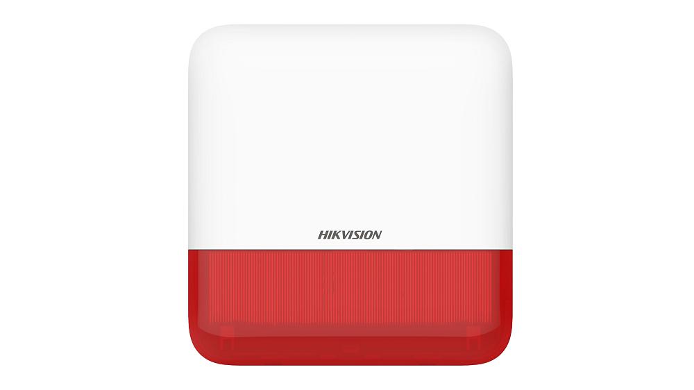 Sirene de exterior wireless AXPRO Hikvision DS-PS1-E-WE(Red Indicator), frecventa de operare: 868 MHz, comunicare bidirection
