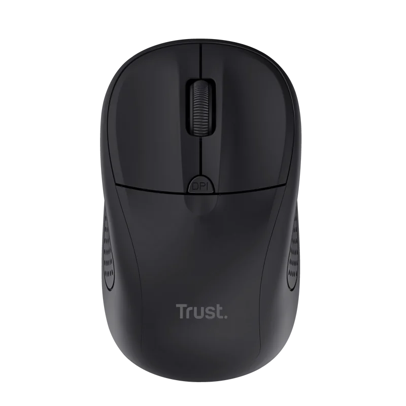 Mouse Trust Wireless optic, rezolutie 1600 DPI, negru