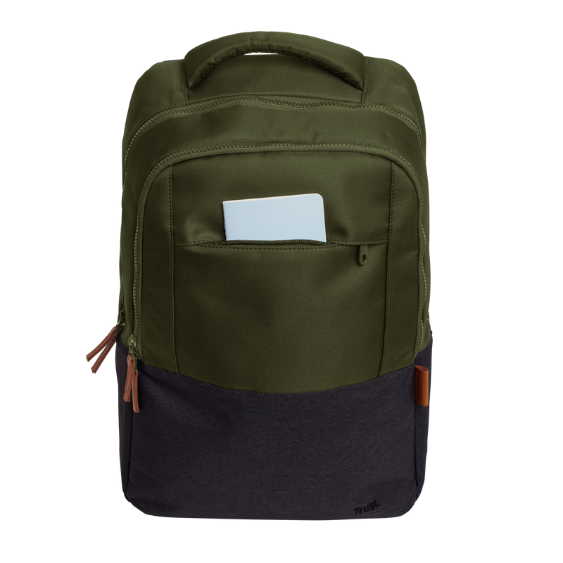 Rucsac laptop Trust Lisboa pentru laptop-uri cu diagonala de 16", material POM, RPET Polyester, RPET twill polyester, volum 2