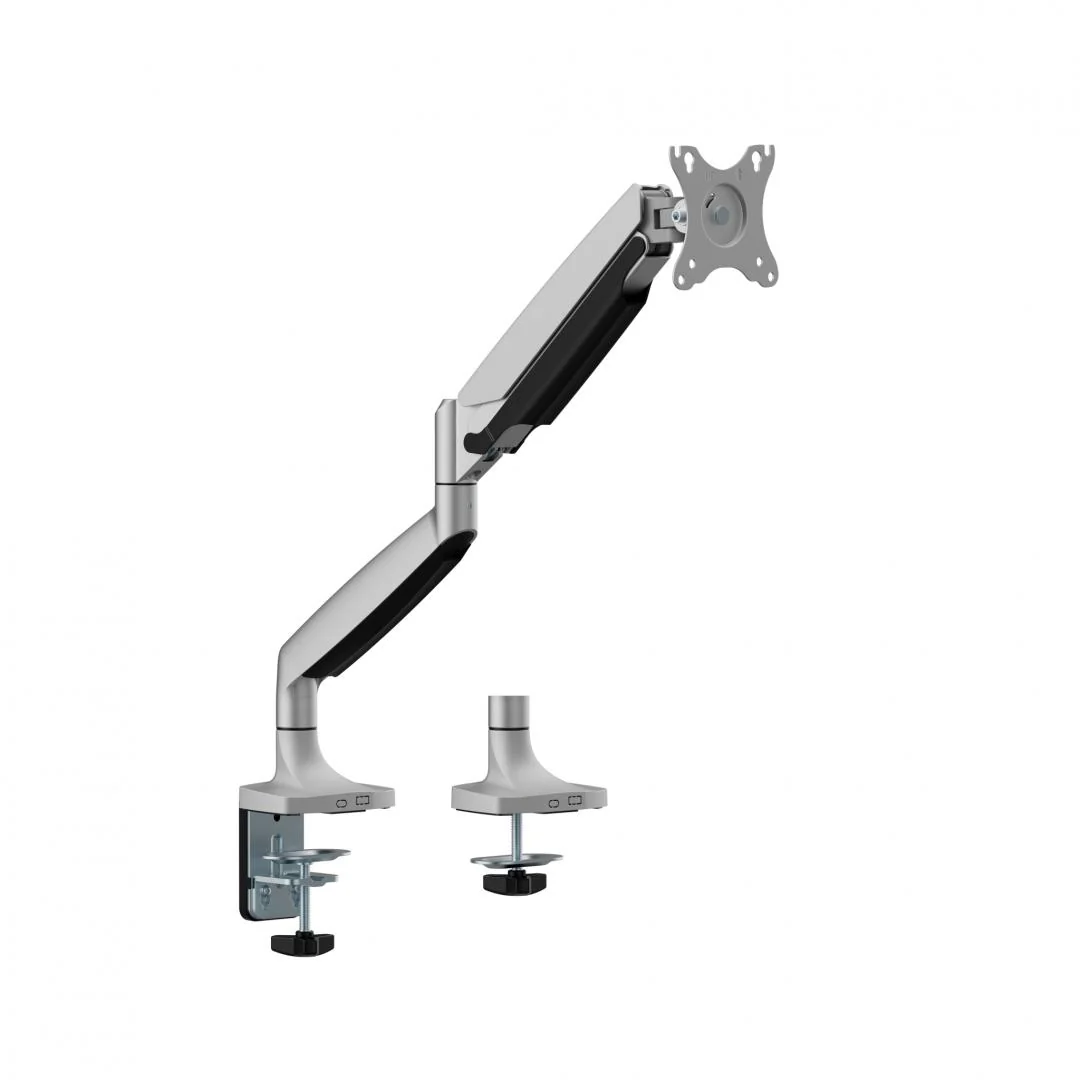 Suport monitor Serioux MM82-C012, tehnologie arc cu gaz, compatibilitate dimensiune ecran 17"-45", greutate maximă suportata: (per ecran): 1~16kg, greutate maximă suportata pentru ecran curbat (per ecran): 1 ~ 13 kg, VESA: 75x75, 100x100, inclinare: