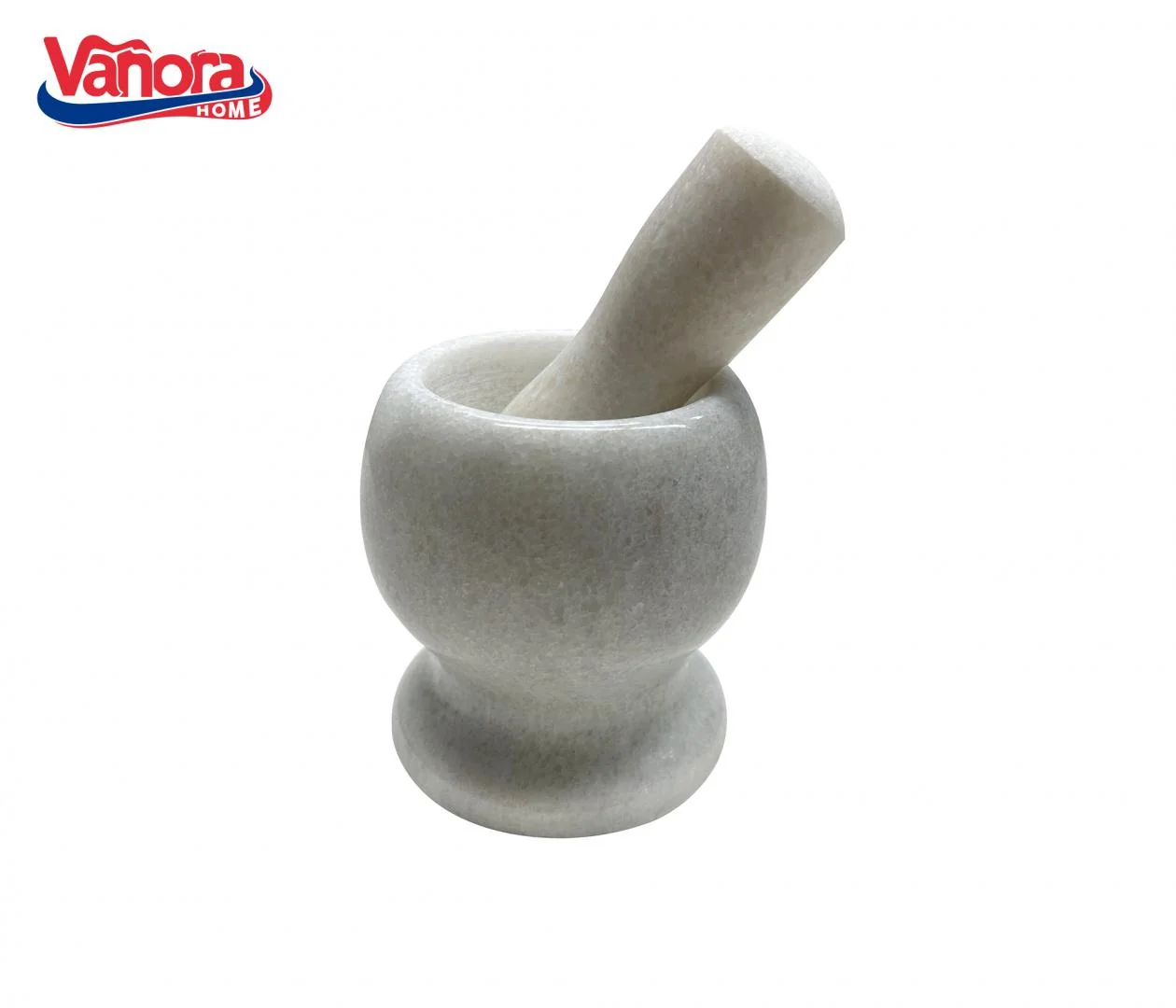 MOJAR CU PISTIL DIN MARMURA, DIA 9.5 CM, ALB, VANORA HOME Vanora
