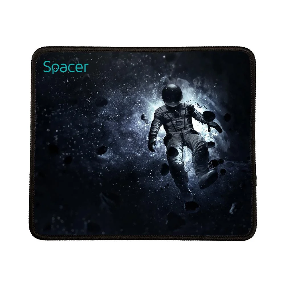 MousePAD SPACER gaming, cauciuc si material textil, 250 x 210 x 3 mm, imagini, negru Spacer