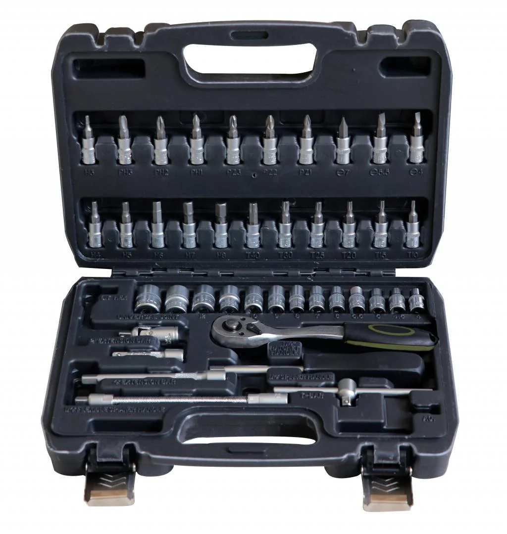 TRUSA 45 PIESE 1/4" CR-V Heinner