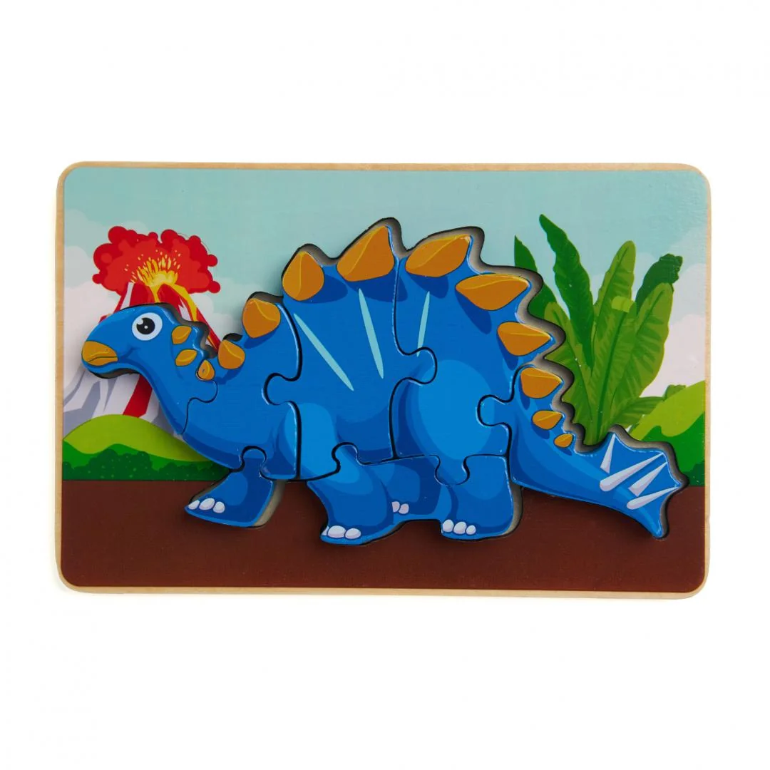 PUZZLE DIN LEMN TUOJIANGOSAURUS, 8 PIESE, MOMKI Momki