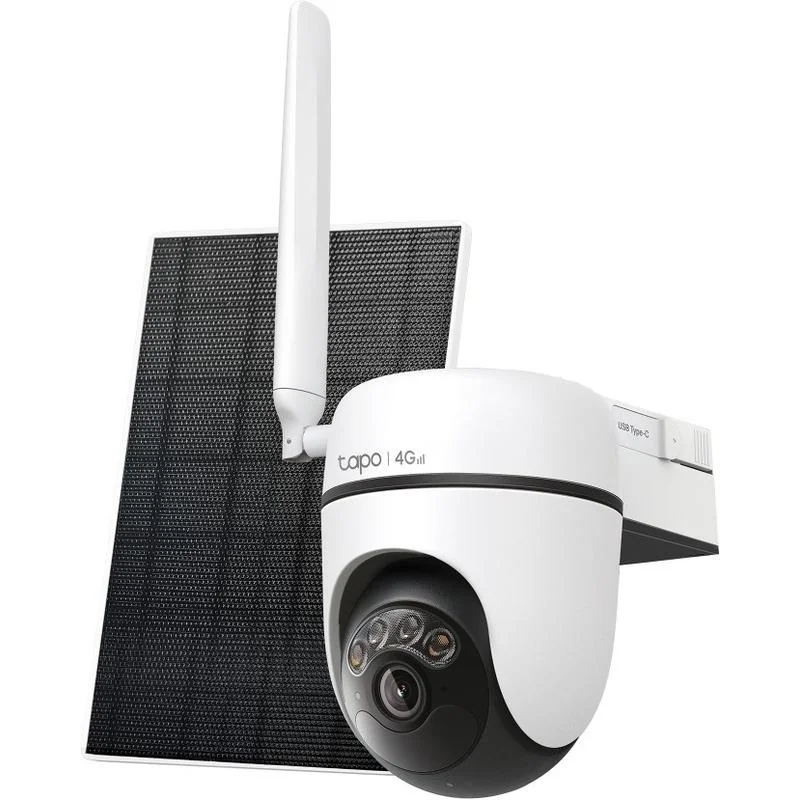 Tapo Solar-Powered Pan/Tilt 4G LTE Security Camera Kit TP-Link