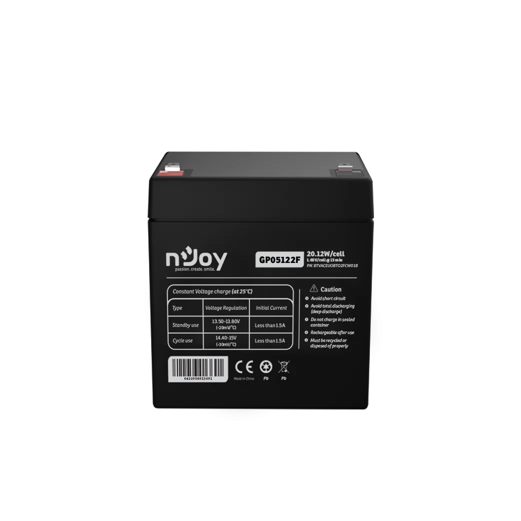 Acumulator nJoy GP05122F 12V 23.51W/cell Battery Model GP07122F Voltage 12V Power (1 nJoy