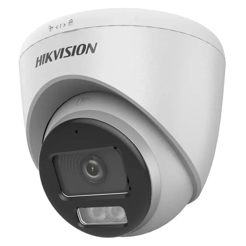 Camera de supraveghere Turret 2MP Hikvision DS-2CE72DF0T-LFS(2.8MM), lentila fixa: 2.8mm, iluminare: 0.001 Lux @ (F1.0, AGC ON), 0 Lux cu lumina alba, IR 40m, lumina alba 40m, iesire TVI/AHD/CVI/CVBS, microfon incorporat, alimentare: 12 VDC ± 25%, max.