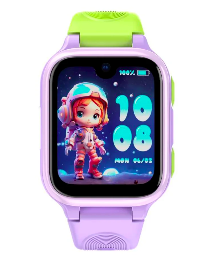 LAGENIO pentru copii K9 , Premium 4G cu Functie Telefon & AI, Slim, Localizare GPS, Control Parental, Buton SOS, Mov