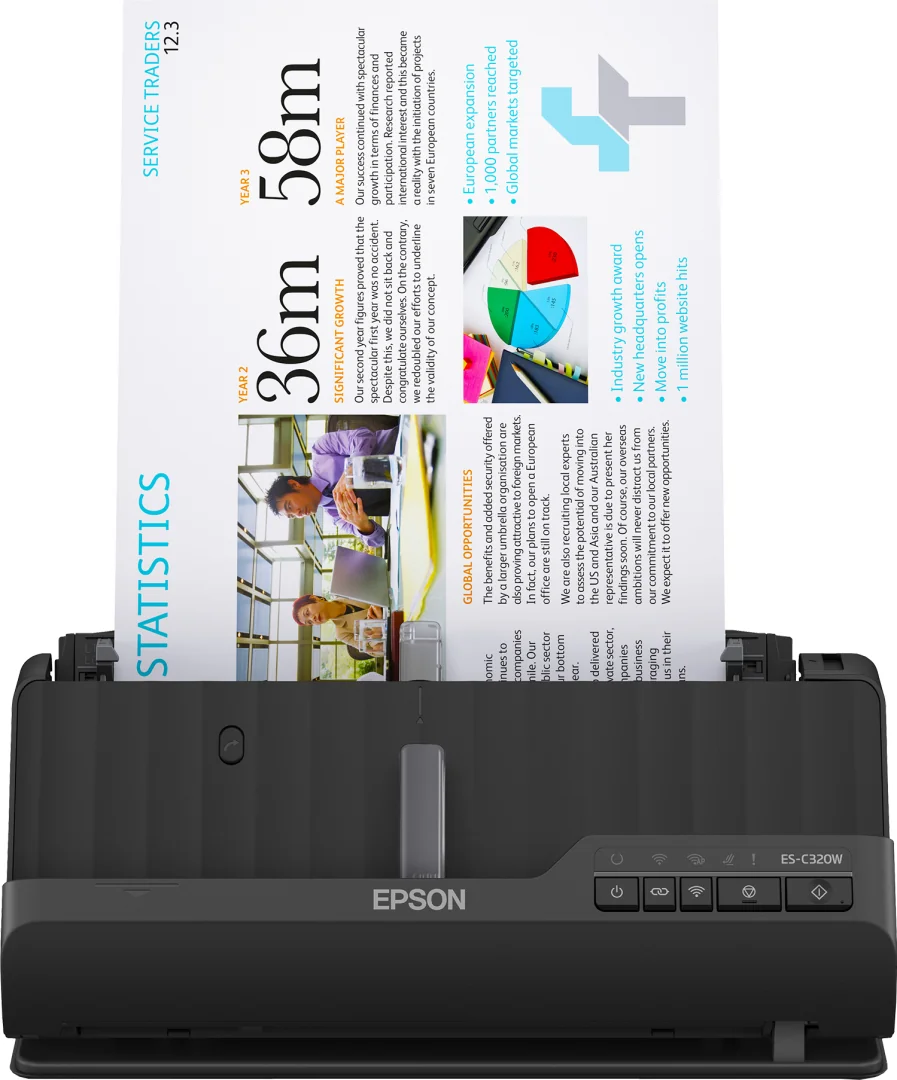 ES-C320W A4 Compact wi-fi Sheetfed Scanner Epson