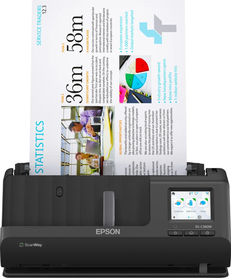 ES-C380W A4 Compact Network Sheetfed Scanner Epson