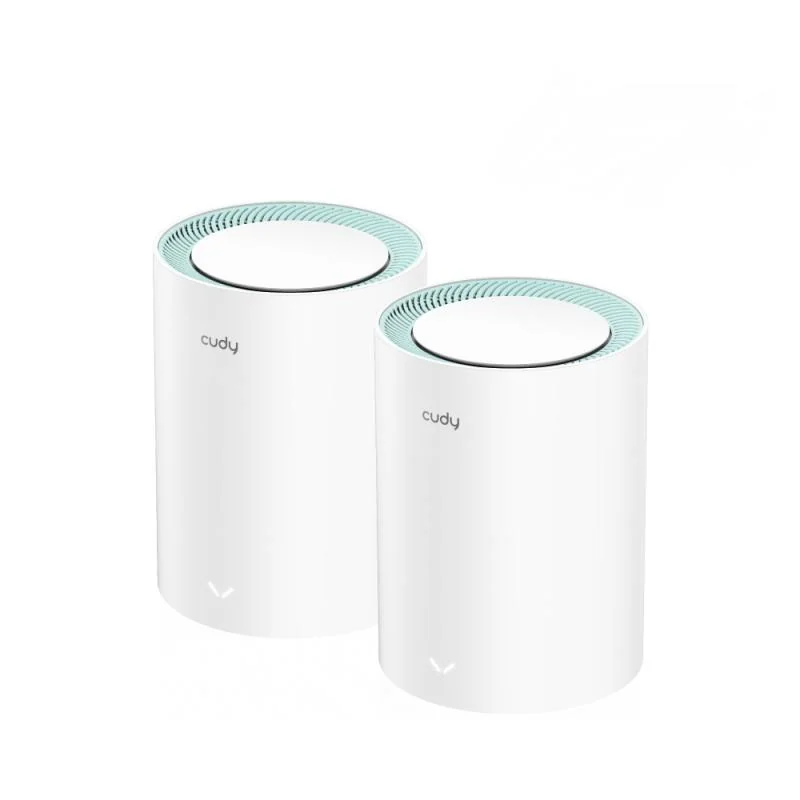 Sistem Mesh dual band wireless Gigabit Cudy ROUT-WLESS-M1300/2-CDY, 2.4/5 GHz, 867 Mbps, 120 m, 2 dispozitive