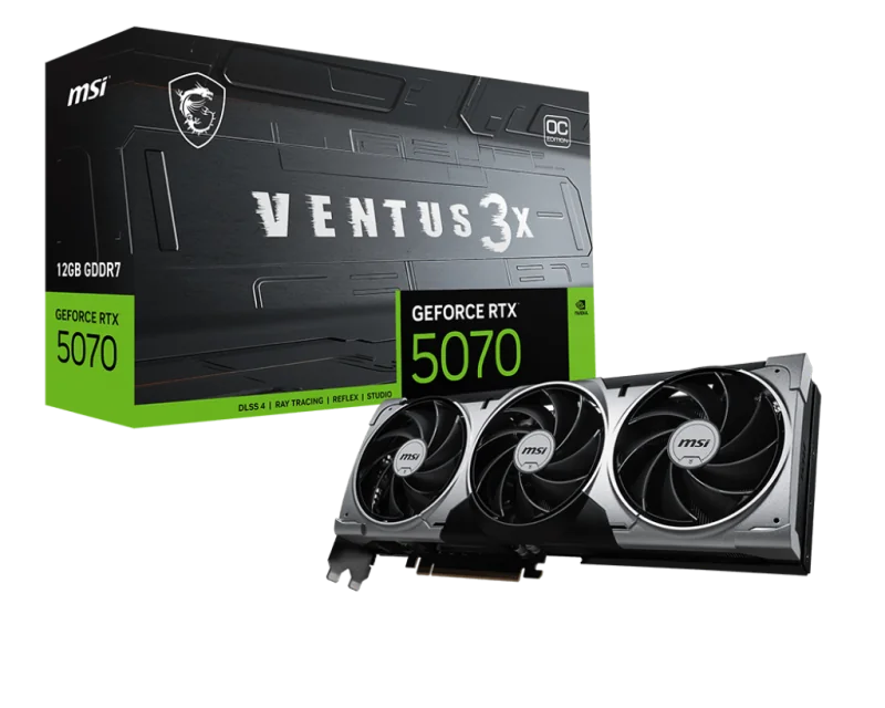 Placa video MSI GeForce RTX 5070 12G VENTUS 3X OC