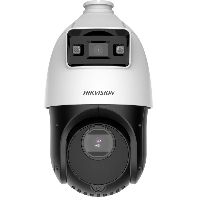 Camera de supraveghere IP Speed Dome 4MP Hikvision DS-2SE4C425MWG-E, lentila: [Bullet channel]: 2.8 mm; [PTZ channel]: 4.8 to 120 mm, 25 × optical, Iluminare: [Bullet channel]: 0.0005 Lux @ (F1.0, AGC ON), 0 Lux with light;[PTZ channel]: Color: 0.005 Lux