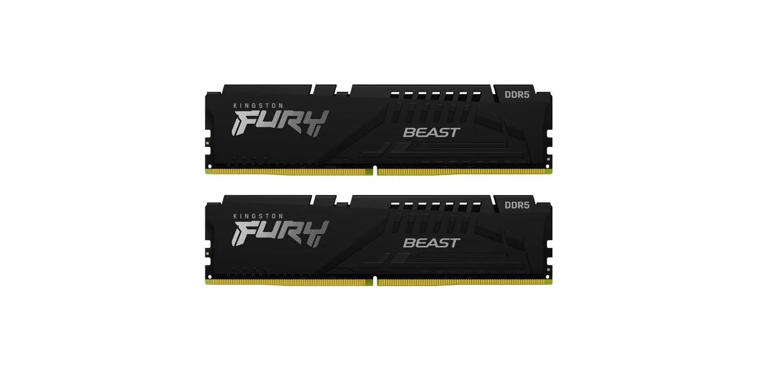 Memorie RAM Kingston DDR5 64GB 5600Mhz CL36 1.25V Dual Channel Kit Fury Beast Black EXPO Kingston