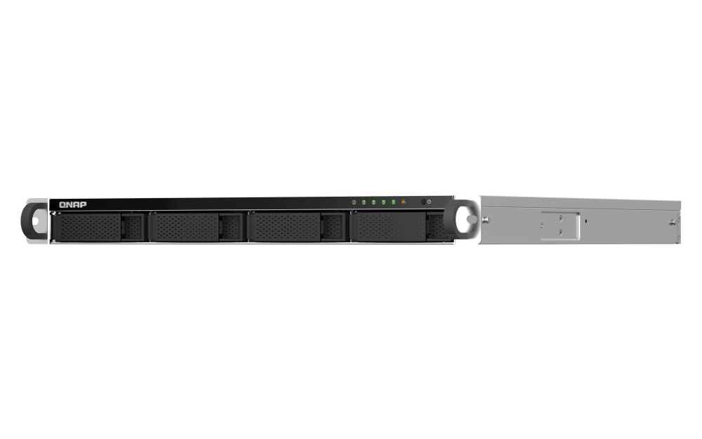 NAS QNAP 464U 4-Bay, CPU Intel Celeron N5105/N5095 4-core/4-thread Processor, RAM 8GB RAM onboard (not expandable), 2.5"/3.5"