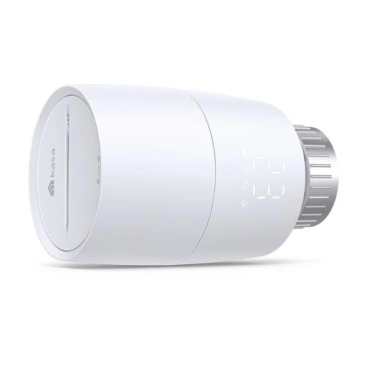 TP-LINK KE100, Termostat smart wireless pentru calorifer, 2.4 GHz Wi-Fi, 868 MHz, Android 5.0 sau mai recentă, iOS 10 sau mai recentă.