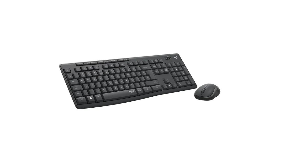 kit wireless silent MK295, SilentTouch Technology, spill- resistant, 2.4GHz, gri Logitech