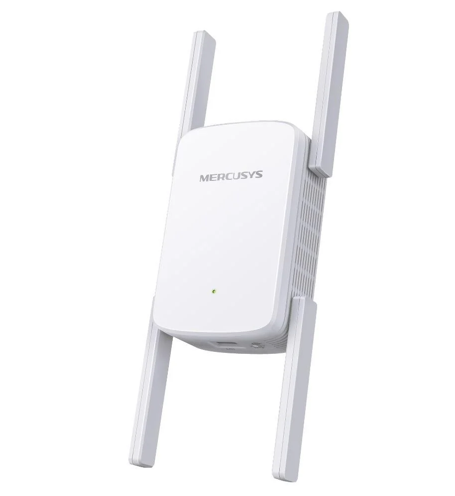 Wi-Fi Range Extender Mercusys AC1900  ME50G; Dual-Band, Standarde Wireless: IEEE 802.11a/n/ac 5 GHz, IEEE 802.11b/g/n 2.4 GHz, Viteza wireless:  600 Mbps at 2.4GHz, 1300 Mbps at 5GHz, Interfata: 1 x Gigabit Ethernet Port, 4 x Andene externe, Consum: 12W,