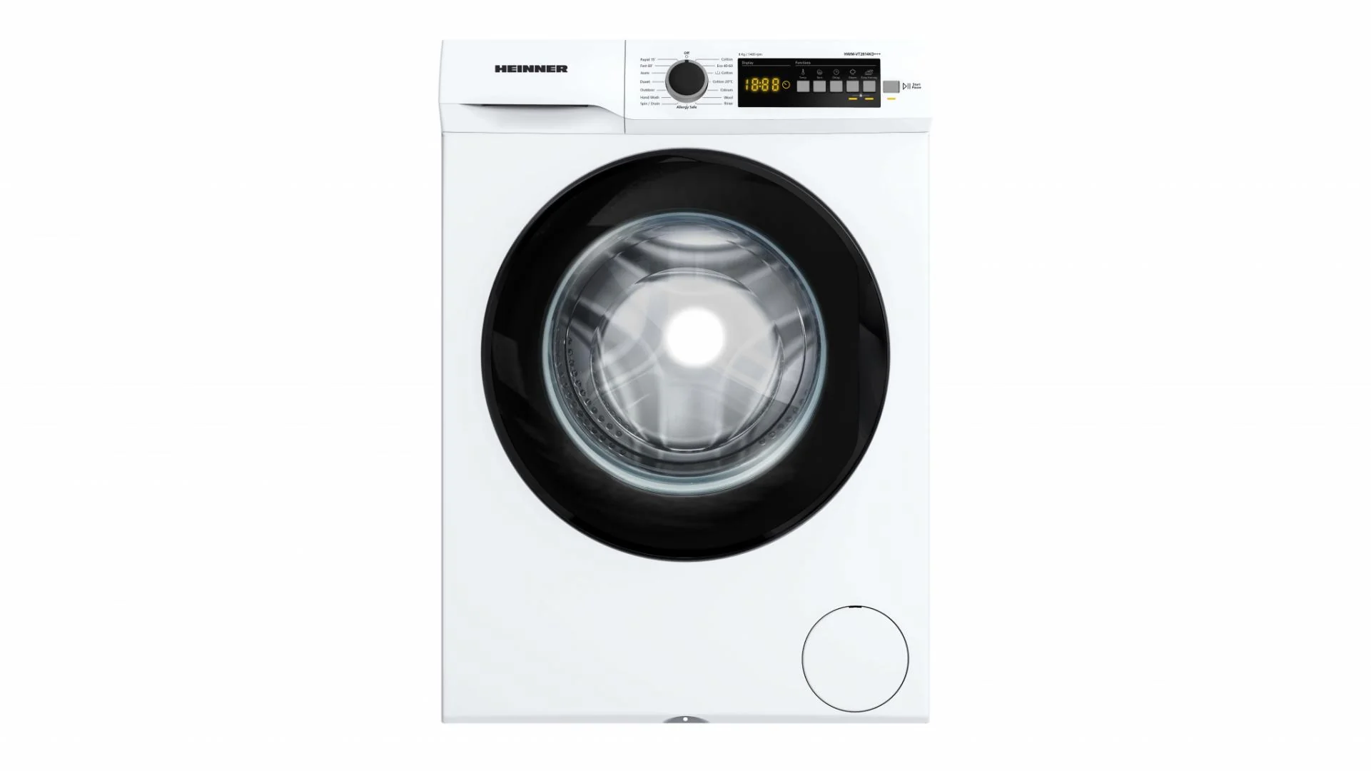 Masina de spalat rufe HEINNER HWM-VT2814KD+++, 8 kg, 1400 rpm, Clasa: D, Alb