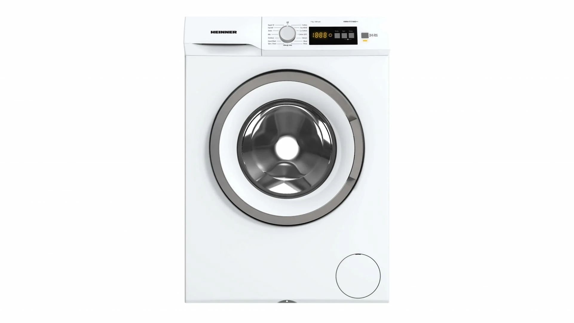 Masina de spalat rufe HEINNER HWM-VT1714KD++, 7 kg, 1400 rpm, Clasa: D, Alb