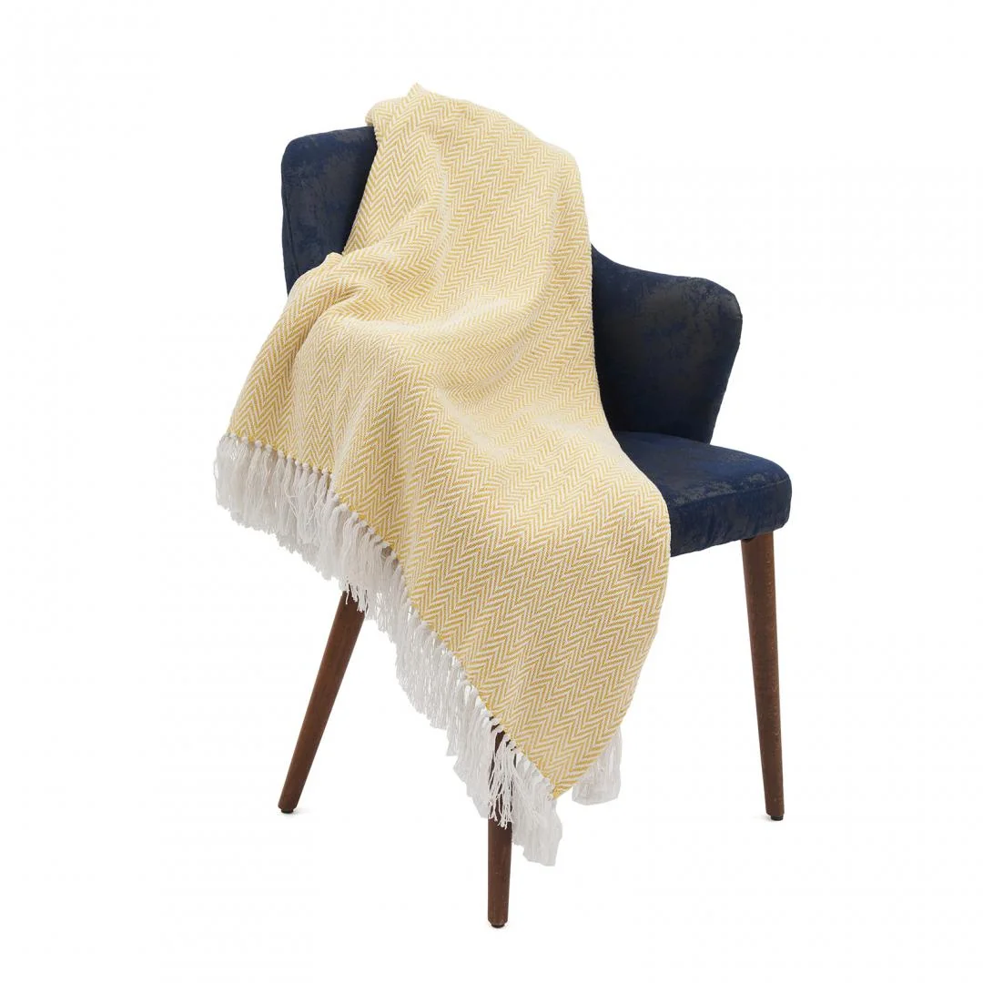 CUVERTURA PLED 160X200 CM ZIG YELLOW Heinner