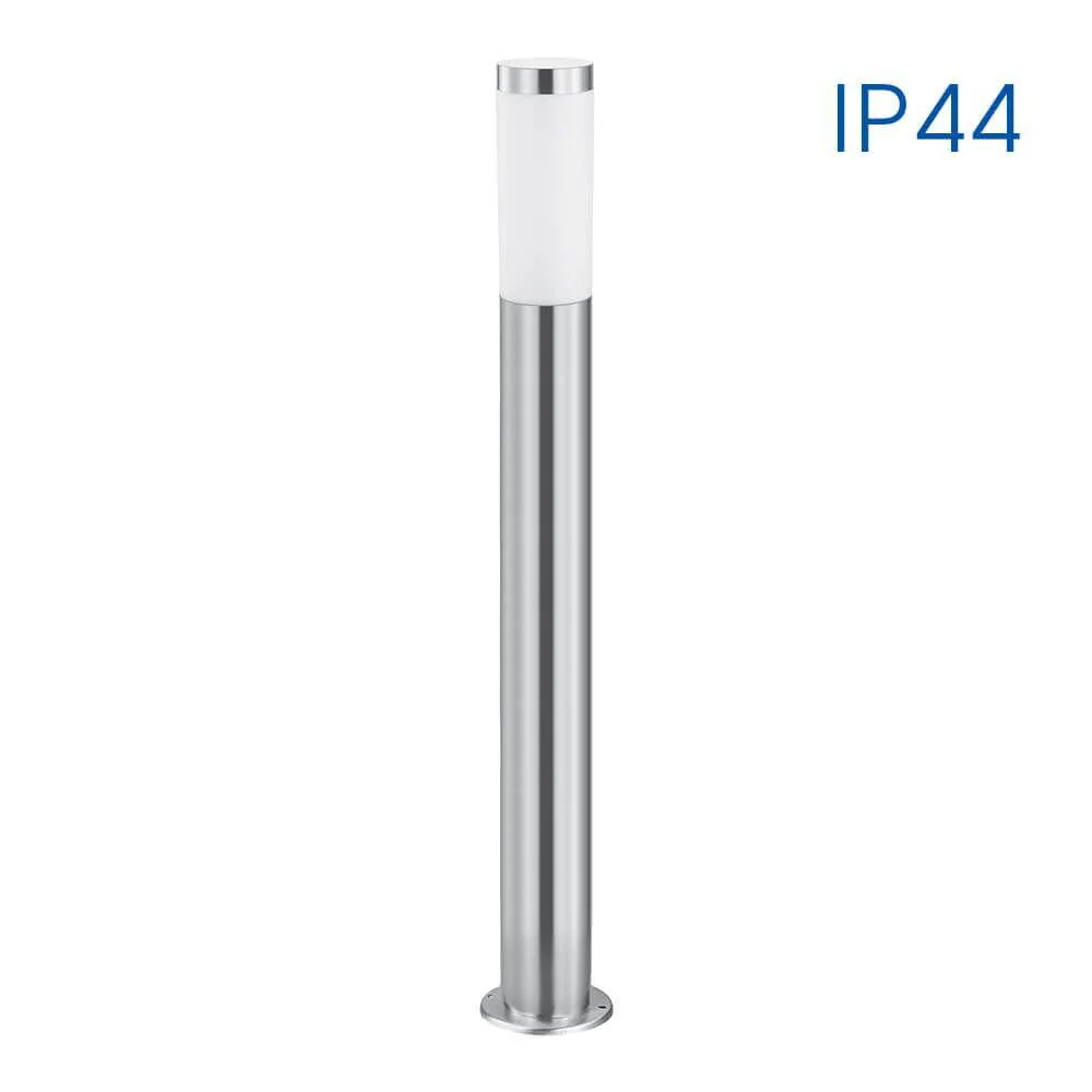 Stalp pentru iluminat exterior Vivalux TOKYO, E27, max. 1x60W, IP44 ,Ø76x800mm, Nichel, bec neinclus