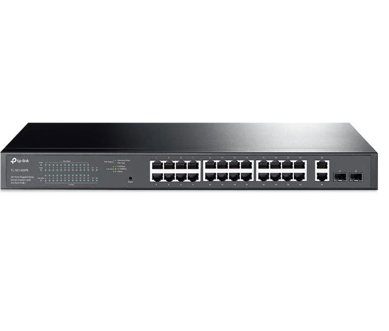 "28-Port Gigabit Easy Smart Switch with 24-Port PoE+ TP-Link