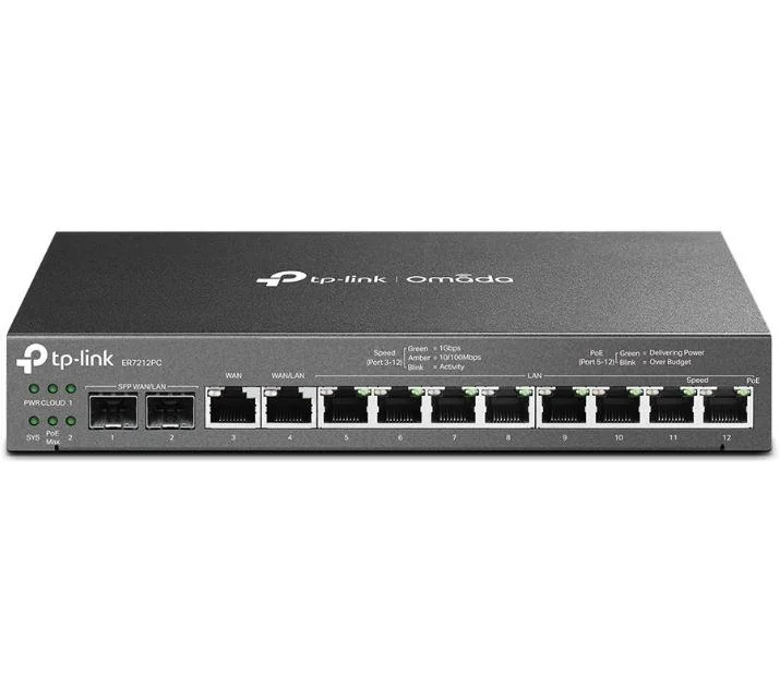 "Omada Gigabit VPN Router with PoE+ Ports and Controller TP-Link