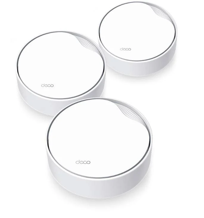 TP-Link AX3000 whole home mesh Wi-Fi 6 System, Deco X50-POE(3-pack); Dual- Band, Standarde Wireless: IEEE 802.11ax/ac/n/a 5 GHz, IEEE 802.11ax/n/b/g 2.4 GHz ,viteza wireless: 5 GHz: 2402 Mbps, 2.4 GHz: 574 Mbps, 2 x antene interne, 2Ć2 MU-MIMO, Mod