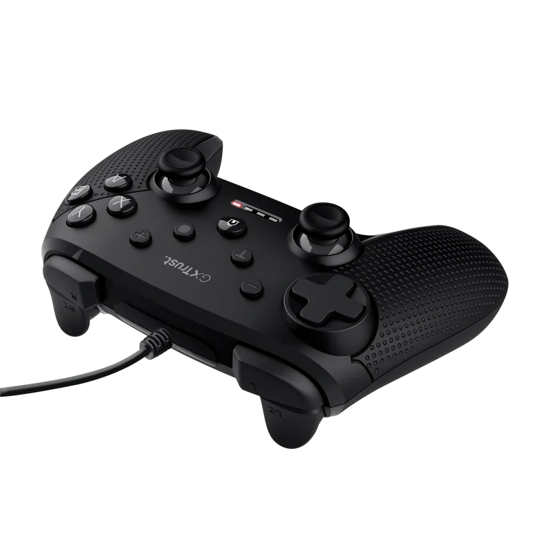 Controller cu fir Trust GXT 541 Muta, material ABS, lungime cablu 300cm, 15 butoane, compatibil cu pc, consola gaming, laptop, negru