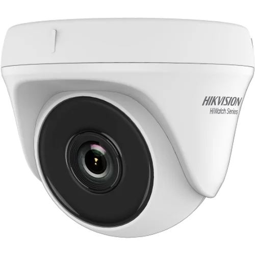 Camera de supraveghere Hikvision TURRET HWT-T150-P-28 quality imaging with 5 MP, 2560 ร 1944 resolution , 2.8MM fixed focal lens, 20 m IR distance for bright night imaging, Color: 0.01 Lux @ (F2.0, AGC ON), 0 Lux with IR, STD/HIGH-SAT,Brightness,