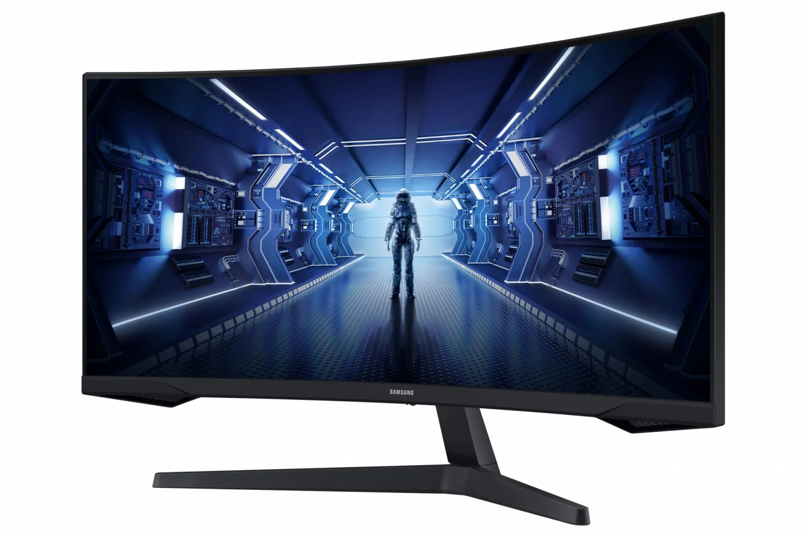Monitor Samsung 34" LC34G55TWWPXEN, Curvature: 1000R, Diagonal (inch): 34, Diagonal (cm): 86, Aspect ratio: 21:9, Panel: VA, Resolution: 3440x1440, Refresh Rate: 165Hz, Response time MPRT: 1ms, Brightness (max): 250 cd/㎡, Contrast (static) : 2500:1,