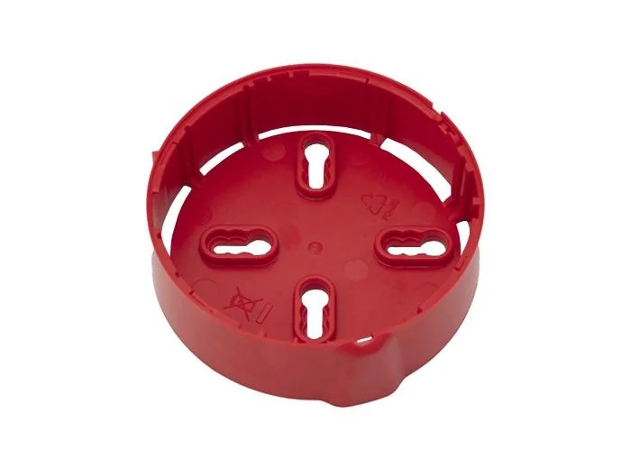 HW Baza pentru detectoarele Morley-IAS B501RF-RR; Culoare: rosu , dimensiuni: inaltime 32mm, diametru 107mm, greutate: 48g.