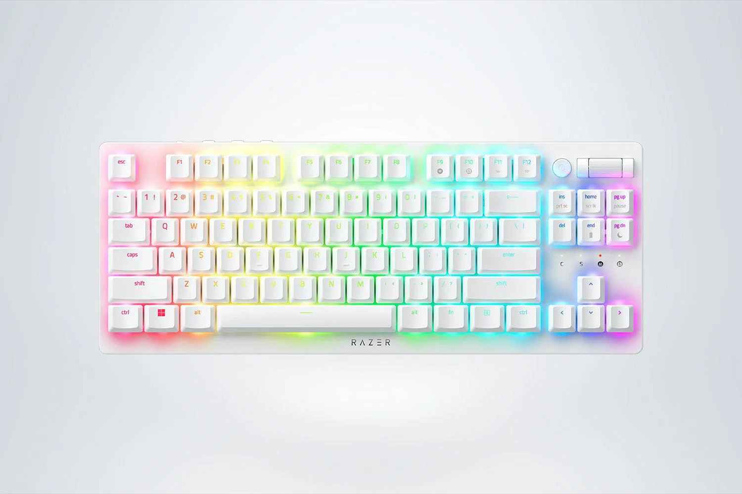 KB RAZER DEATHSTALKER V2 PRO TKL (RED SWITCH) - WHITE - US Layout