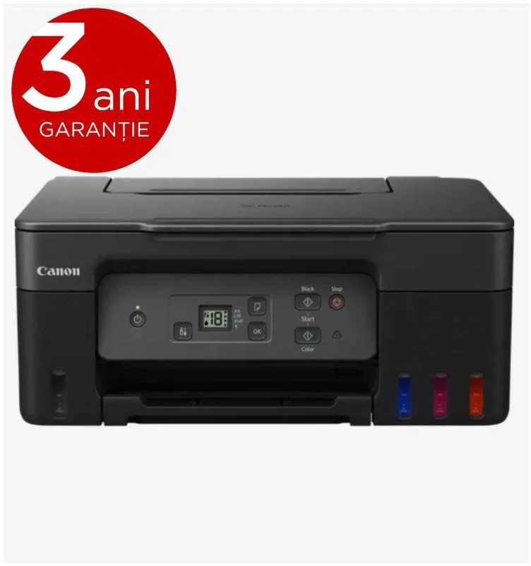 "Multifunctional inkjet color CISS Canon PIXMA G2470, dimensiune A4(Printare, Copiere, Scanare), viteza imprimare 11ipm alb-negru, 6ipm color,rezolutie printare 4800x1200 dpi, imprimare fara margini, alimentarehartie 100 coli, scanner CIS rezolutie