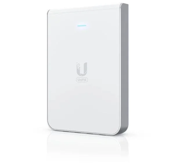 UBIQUITI Unifi6 In Wall Access Point, U6-in, Dual-Band WIFI6, 2.4 GHz 573.5 Mbp, antena 5dbi, 5 GHz 4.8 Gbps, antenna 5.9dbi, standard wireless: 802.11a/b/g WiFi 4/WiFi 5/WiFi 6, 300+ clienti, interfa management- Bluetooth,POE, dimensiuni: 139.66 x 96 x