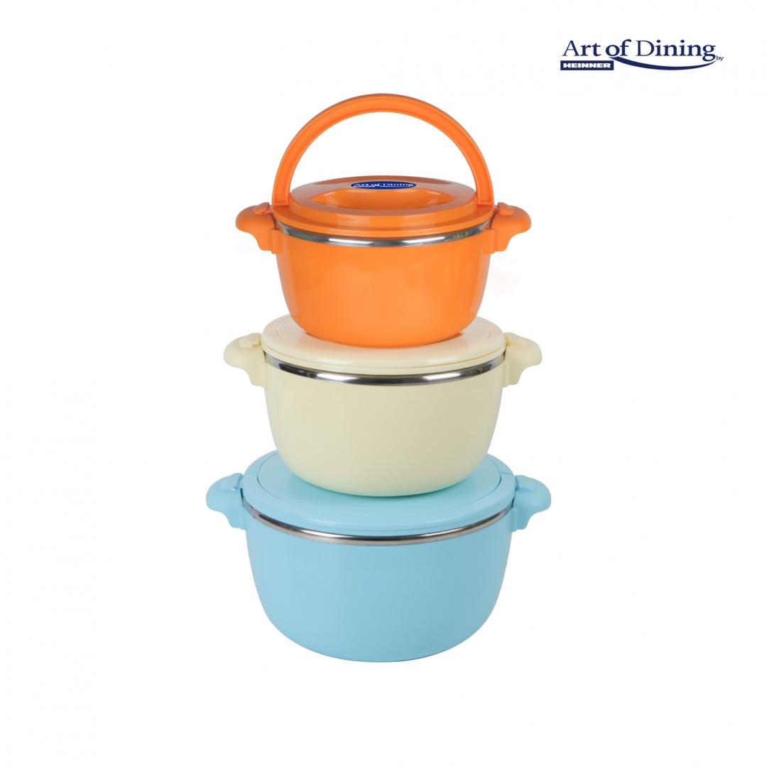 SET 3 CASEROLE TERMICE 2+4+6L,BELLY BLUE, ART OF DINING BY HEINNER | Altamag.ro