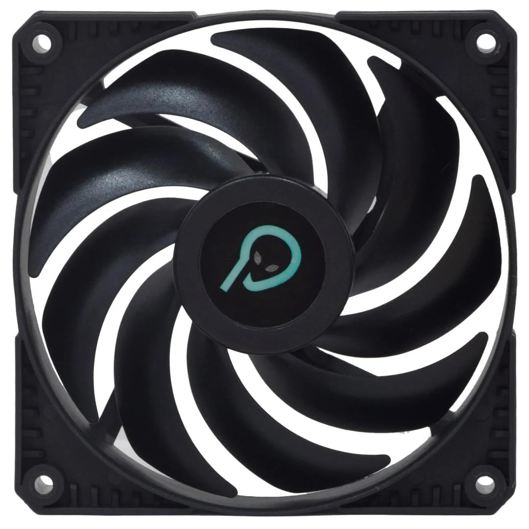 Ventilator Spacer 120x120x25mm, 45CFM, 1600 RPM, putere 1.8W, tip rulment hidraulic, conector 3-pin, fara led, negru