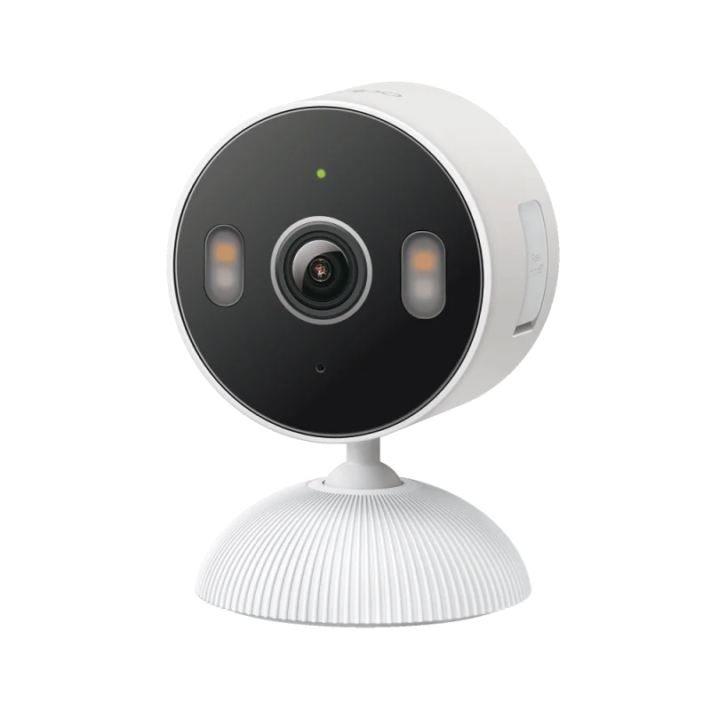Indoor/Outdoor Home Security Wi-Fi Camera SPEC: 2K (2304x1296), 2.4 GHz FEATURE: Smart Detection and Notifications (motion, people, baby crying), Sound and Light Alarm, Remote Control, Two-Way Audio, Voice Control (Works with Google Assistant, Alexa, and
