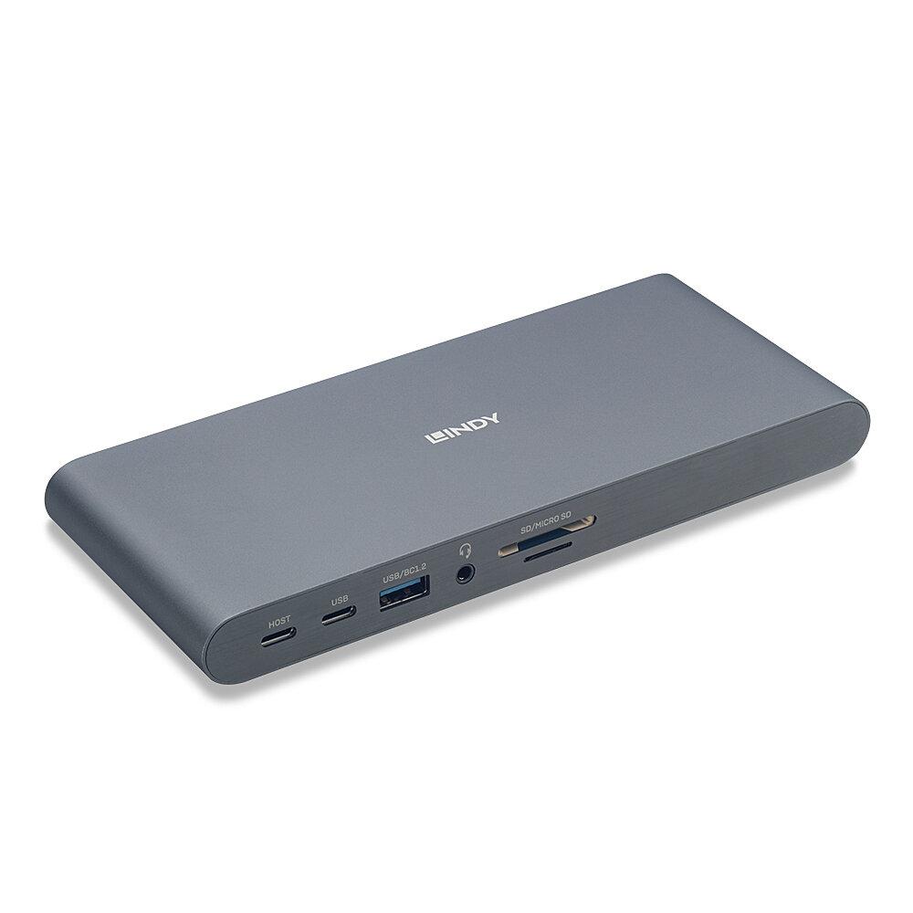 Dock Laptop Lindy USB 3.2 Type C, 5k DP, PD 3.0 100W, Gigabit, SD, MicroSD, Audio | Altamag.ro